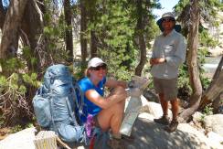 About to make a final push into Tuolumne Meadows, but checking it out on the map first. Photo Credit: Rich Caviness
