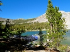 A Room With A View: One of Karen's best hammock sites, at unicorn infested Pika Lake.